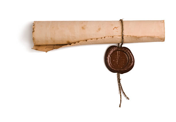 istock old paper with a wax seal 530367845