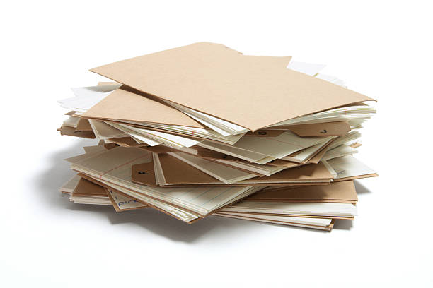 istock Pile of Index Cards 530367923
