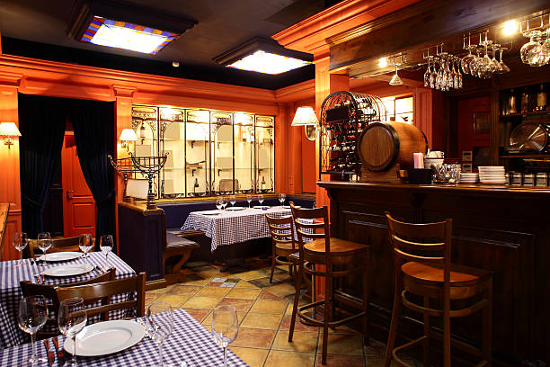 istock european restaurant in bright colors 530377833
