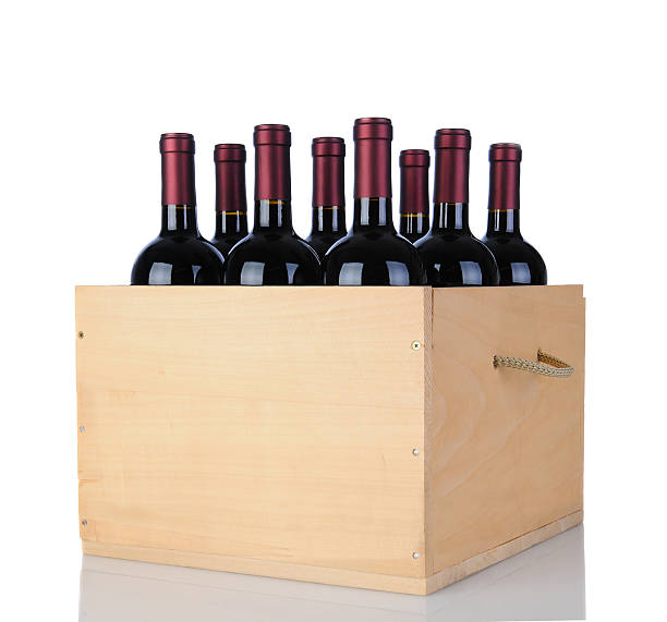 istock Cabernet Wine Bottles in Wood Crate 530378017