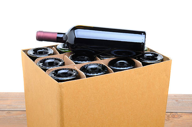 istock Case of Wine with Bottle on Top 530378035