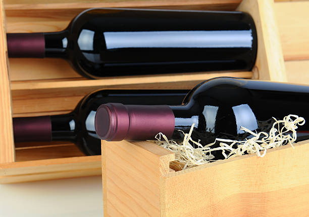 istock Wine Bottles in Wood Crates 530378051