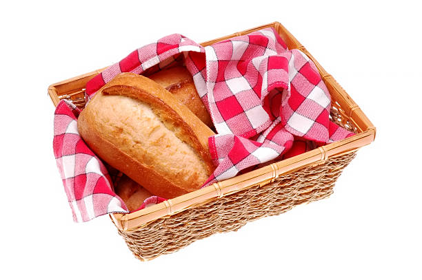 istock Loaves of Bread in Basket 530378401