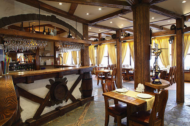 istock european restaurant in bright colors 530380251