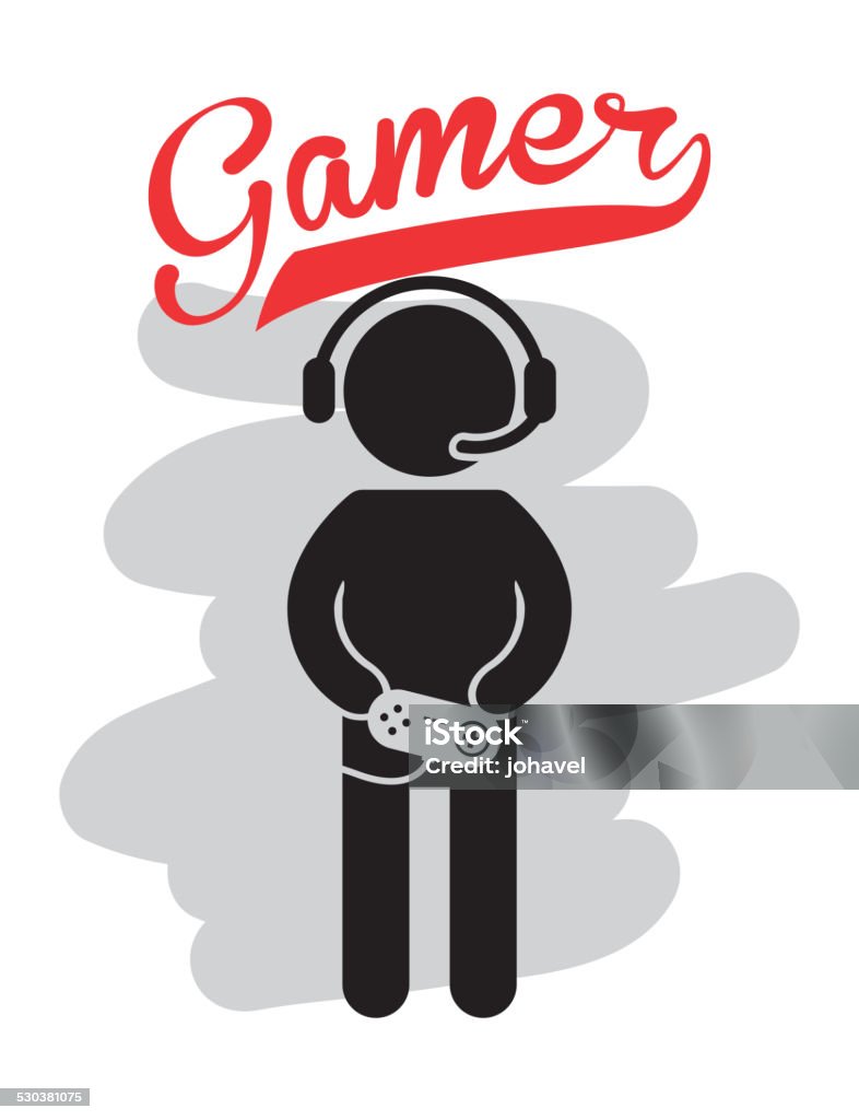 gamer icon gamer icon design, vector illustration eps10 graphic Activity stock vector