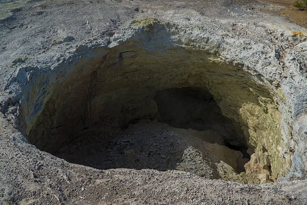 Volcanic fumarole. New Zealand near Rotorua