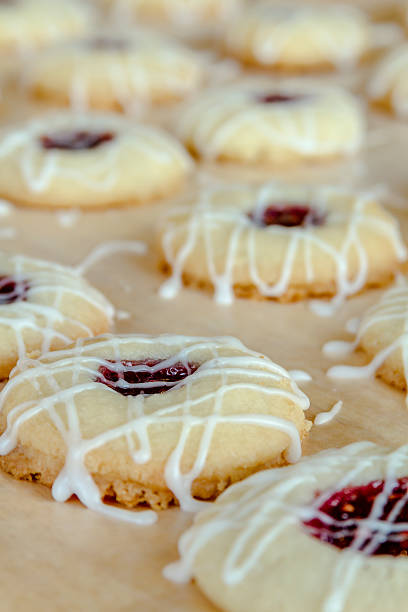 istock Making of Raspberry Thumbprint Cookies 530384539