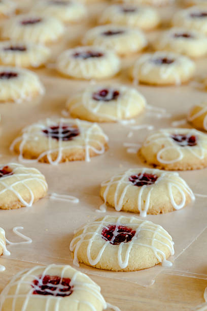 istock Making of Raspberry Thumbprint Cookies 530389749