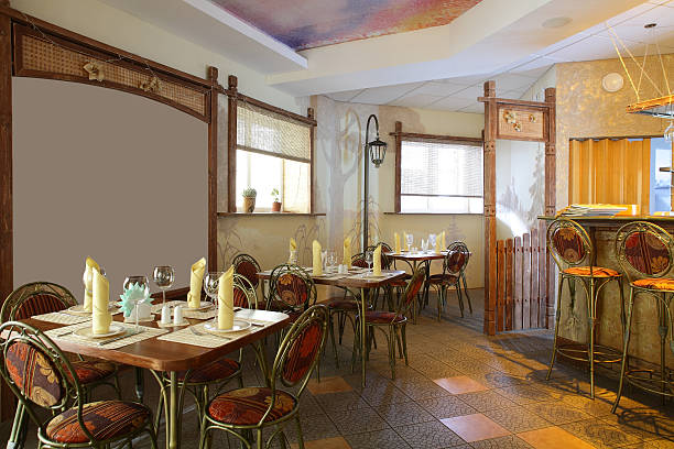 istock european restaurant in bright colors 530390313