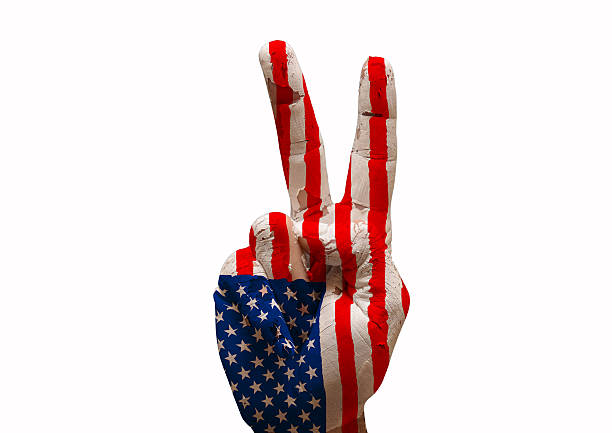 istock Hand making the V sign 530394137