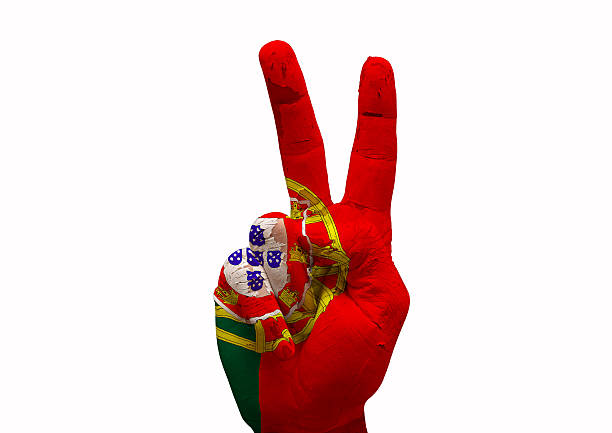 istock Hand making the V sign 530394159