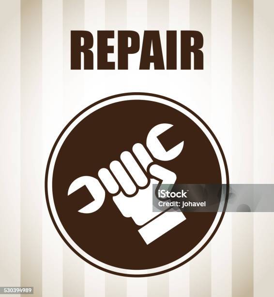 Repair Design Stock Illustration - Download Image Now - Building Contractor, Business Finance and Industry, Construction Industry