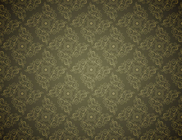 istock Elegant Seamless Pattern of Floral and Vintage CLassic Vines 530399227