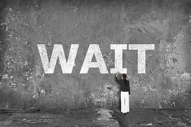 istock business woman drawing wait concept 530401397