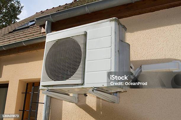 Air Conditionner Unit On The Wall Stock Photo - Download Image Now - Air Conditioner, City, Cool Attitude