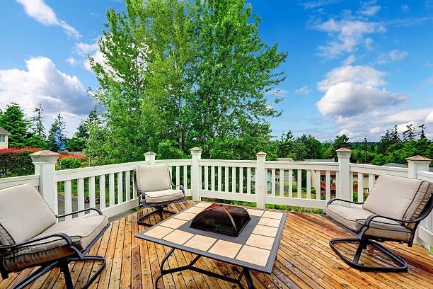 istock Walkout patio with sitting area 530405041
