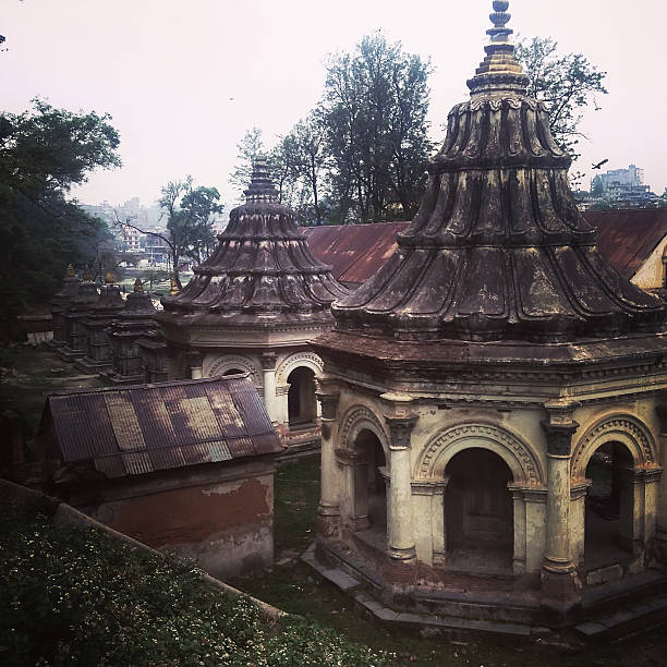 Holy Hindu temple Pashupatinath in Kathmandu, Nepal. Mobile photo