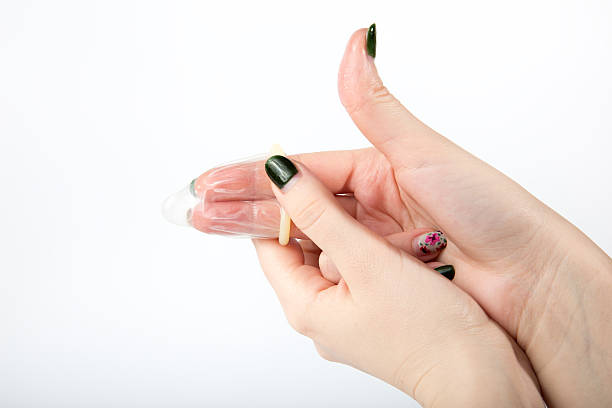 istock put the condom on two fingers like a gun 530411637