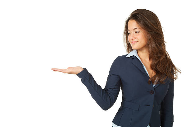 istock young woman, isolated on white background 530412159