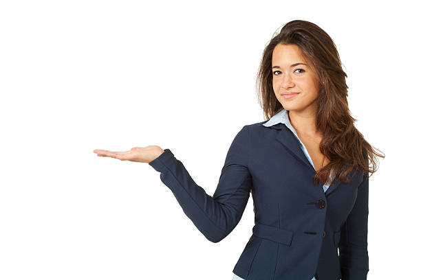 istock young woman, isolated on white background 530412167