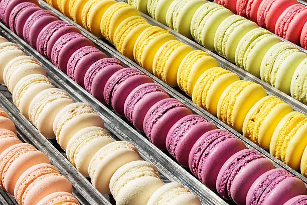Photo of Set of french cookies macaroons