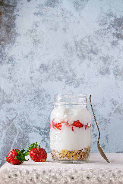 istock Breakfast with muesli and yoghurt 530415816