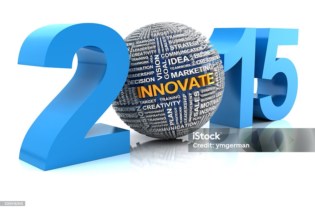 2015 business innvoation, 3d render 2015 Stock Photo