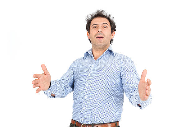 istock Arabic man doing different expressions in different sets of clothes 530416349