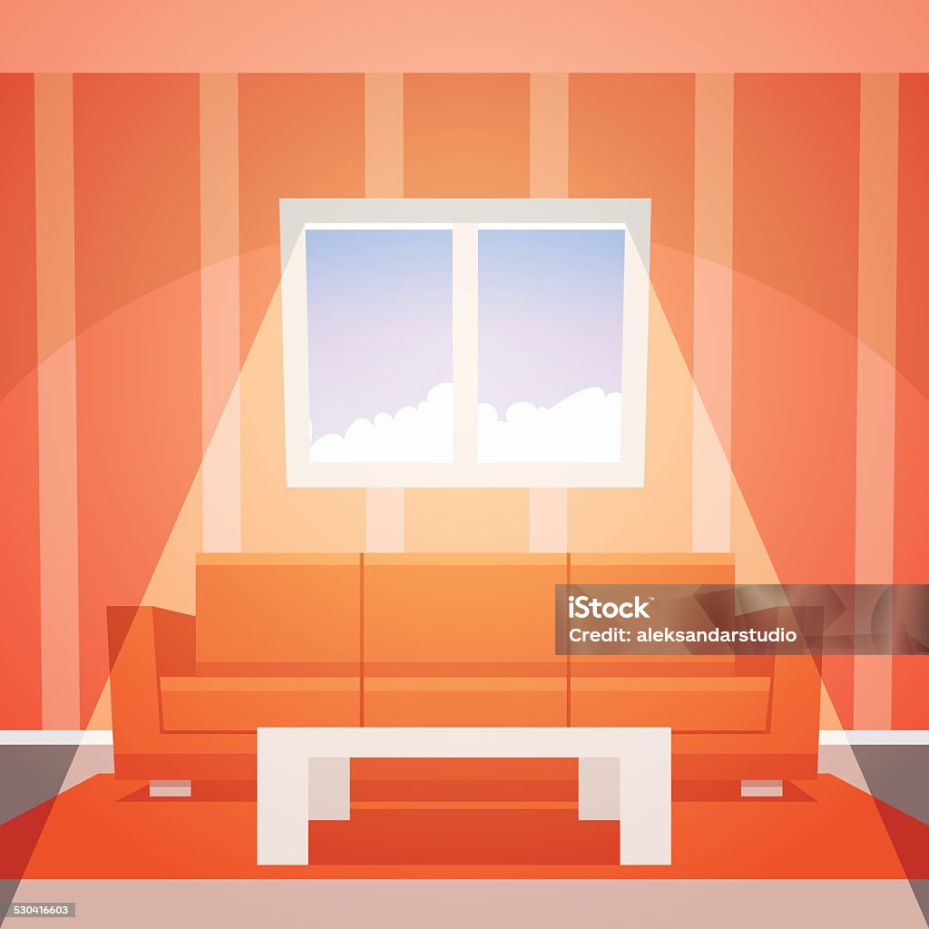 Room With Window R Cartton Room With Window Stock Illustration - Download Image Now - Cartoon ...
