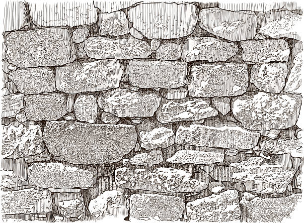 ilustrações, clipart, desenhos animados e ícones de muro de pedra - stability stone wall backgrounds