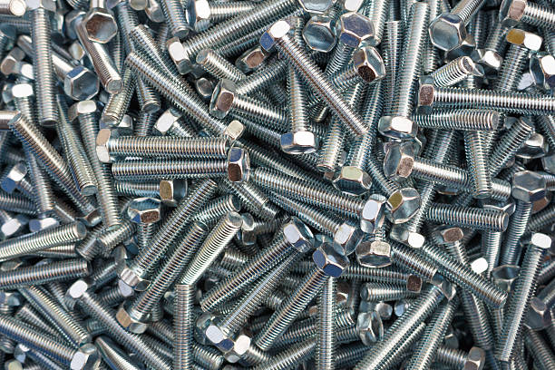 istock Screws and bolts, steel industry 530417641
