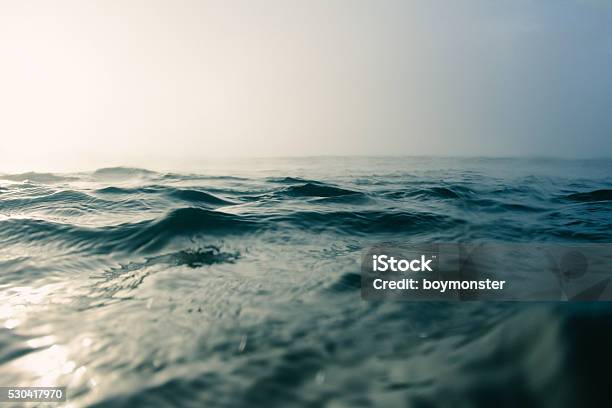 Blue Ocean Macro Stock Photo - Download Image Now - Sea, Rough, No People