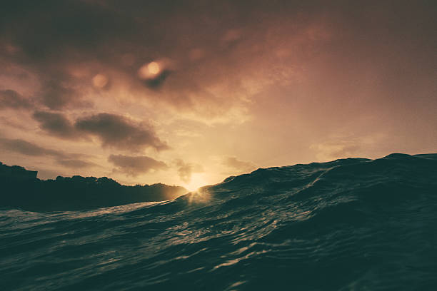 istock Churning sea at sunrise 530418390