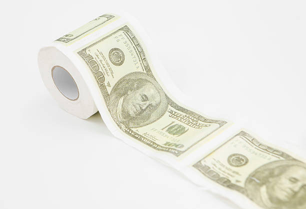 istock Toilet paper dollar 530418419