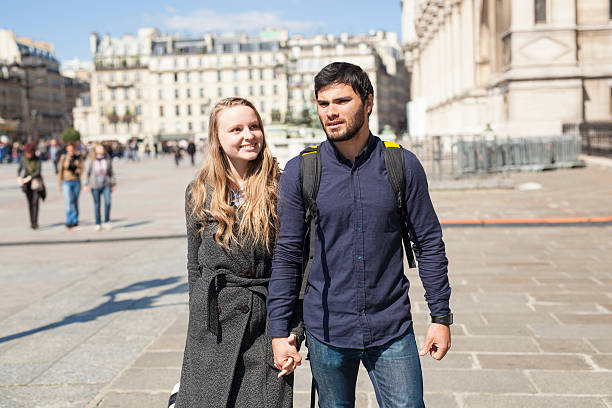 istock Young Couple on Holiday Exploring Europe Together 530419938