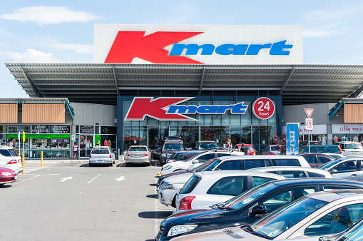 Melbourne, Australia - January 2, 2015: Kmart store in Burwood in suburban Melbourne. Kmart is a discount department store owned by Wesfarmers.