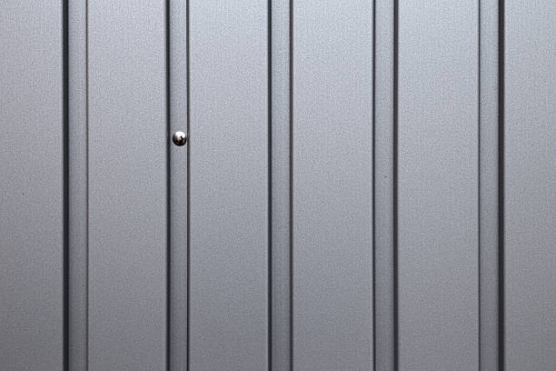 istock Macro shot of an architectural corrugated metal texture 530423198