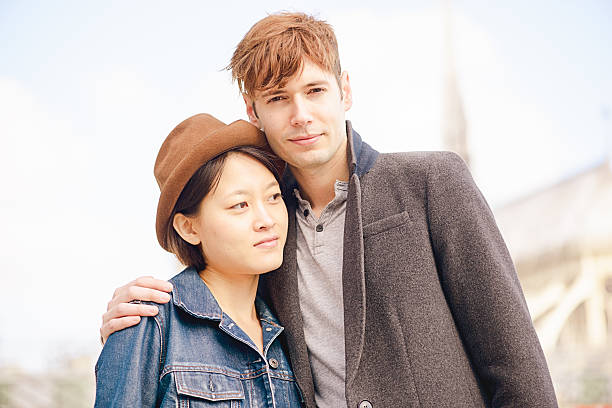 istock Romantic Multi-Cultural Couple in Paris Share a Moment 530423860