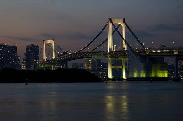 istock Rainbow Bridge and City in Odaiba 530424163