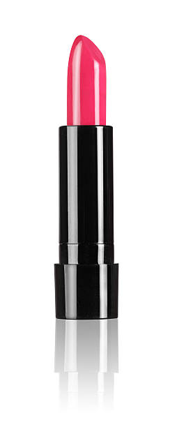 istock Red shiny lipstick isolated on white bacground 530426167