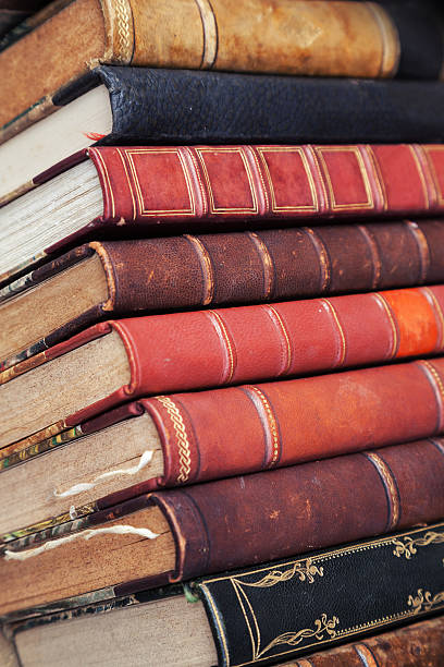 istock Big stack of old books with colorful covers 530426837