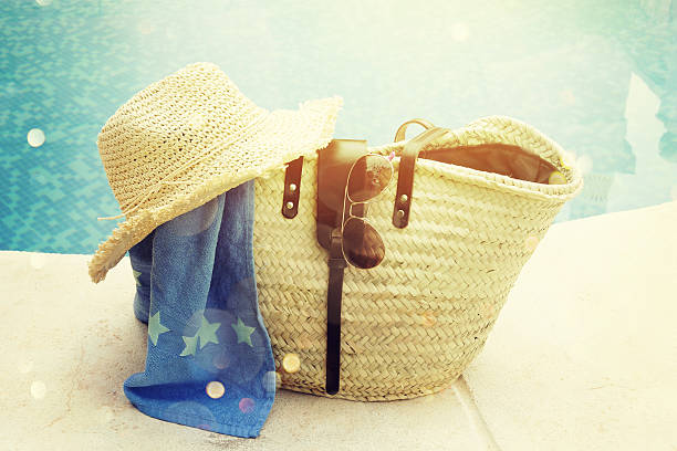 istock Beach accessories. Concept of summer vacations. 530431712