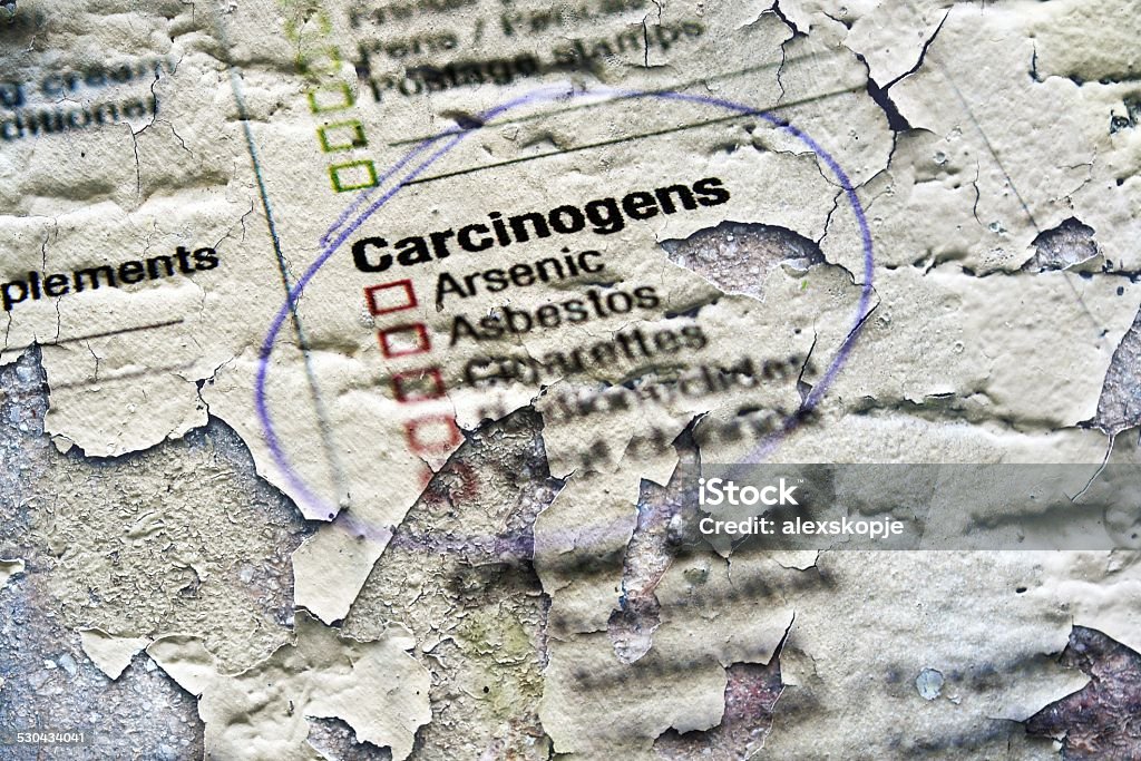 Carcinogens substances Abstract Stock Photo