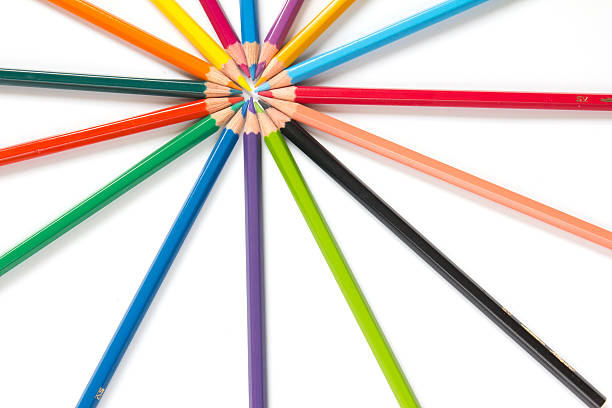 istock Color pencil on white background 530434044