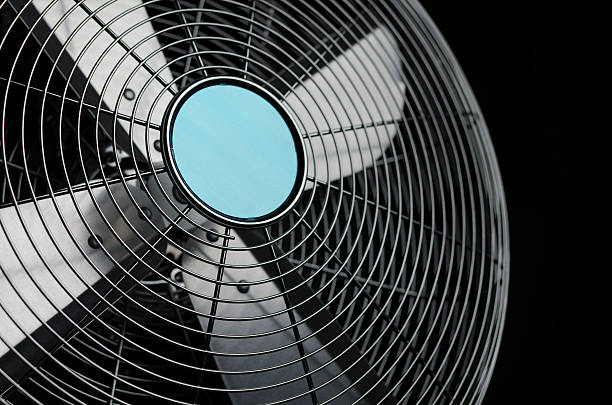 istock Close up of an eletric fan isolated 530436117