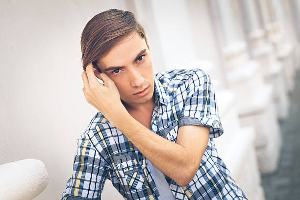 istock Close up of a attractive young man 530436463