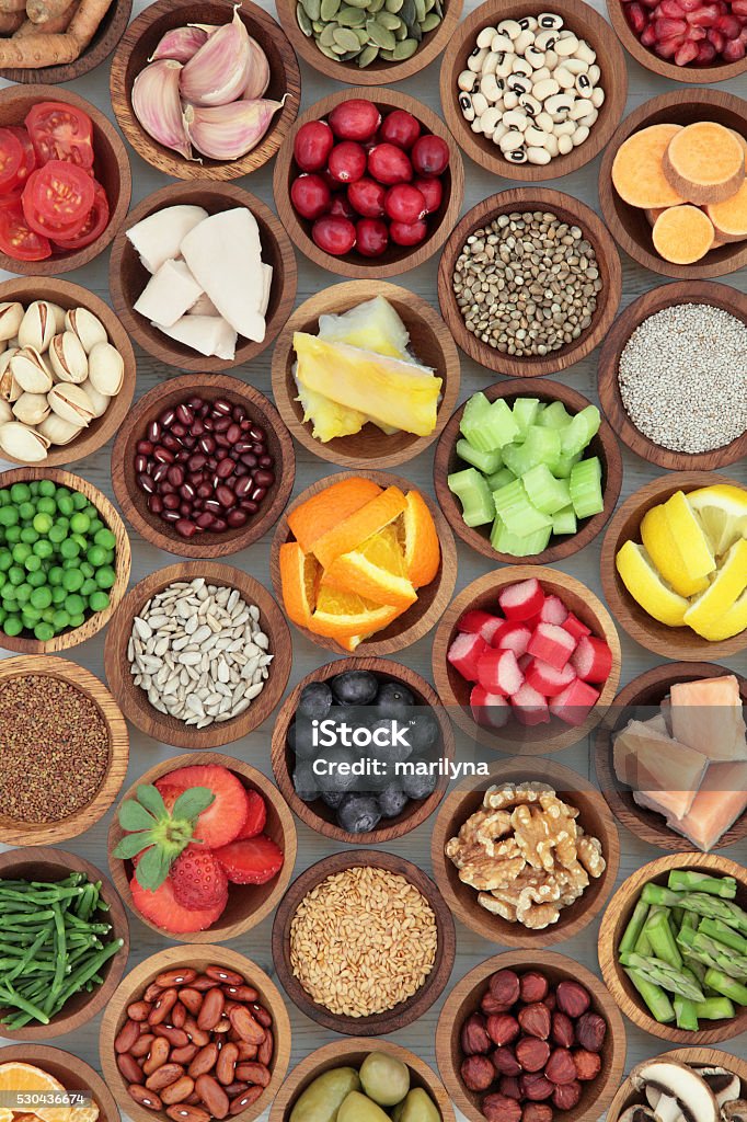 Super dieta selección de alimentos - Foto de stock de Comida sana libre de derechos