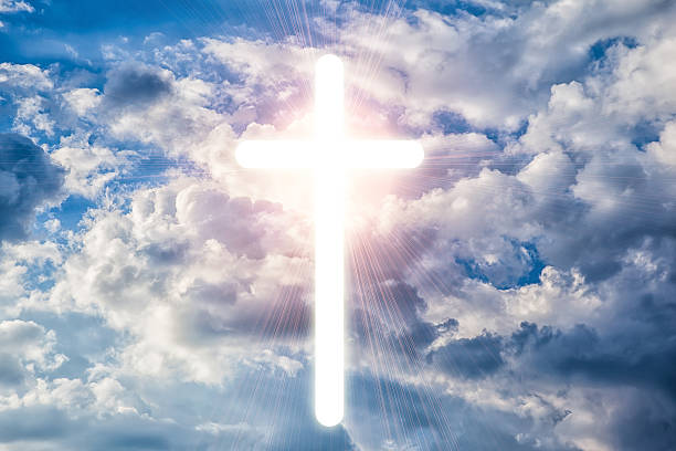 istock Christian cross in heavens 530437144