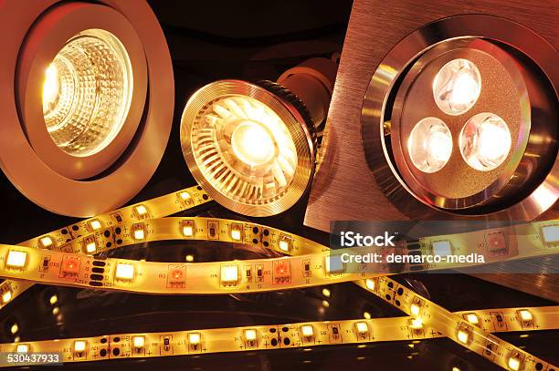 Different Leds Stock Photo - Download Image Now - Aluminum, Colors, Electric Lamp