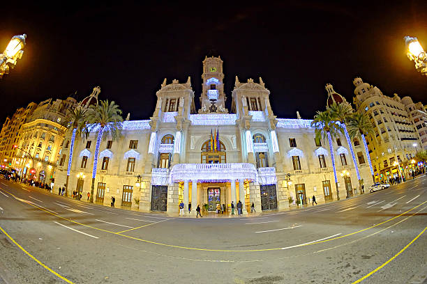 istock Christmas decoration City Hall from Valencia, Spain 530438449